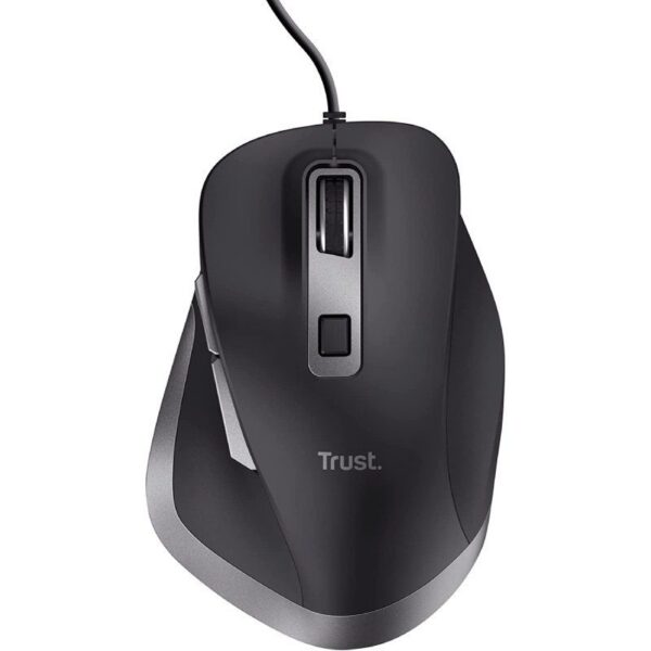 Ratón Ergonómico Trust Fyda Eco - 5000 DPI, Cable USB, 6 Botones