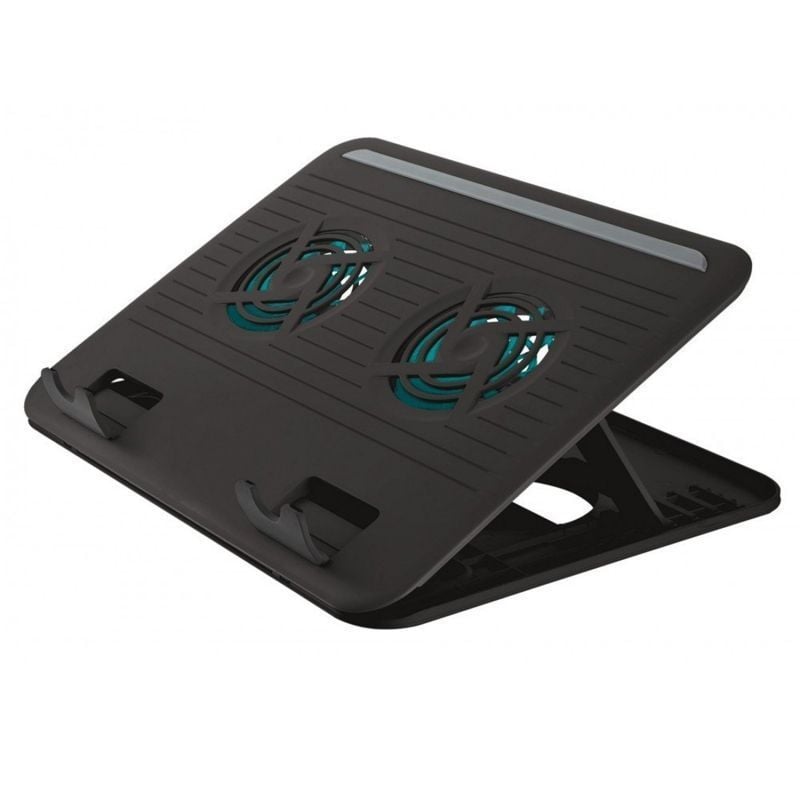 Soporte Refrigerante Trust Cyclone para Portátiles hasta 15.6" - 2 Ventiladores Silenciosos