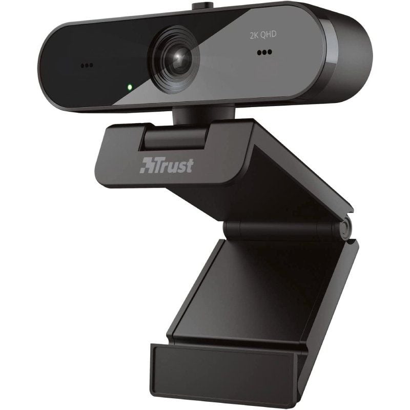 Webcam Trust TW-250 QHD 2K con Enfoque Automático y Micrófonos Duales