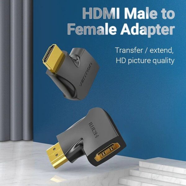 Adaptador HDMI 4K 270º Macho a Hembra - Vertical Plano