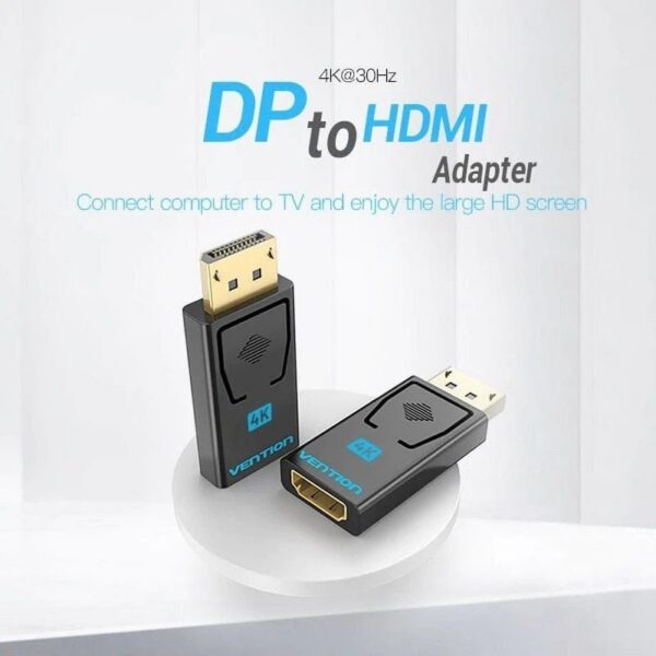 Adaptador HDMI 4K Vention - DisplayPort Macho a HDMI Hembra