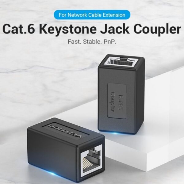 art_ven-adp20ipvb0_2 Adaptador RJ45 Vention Cat.6 FTP - Conector de Alta Velocidad