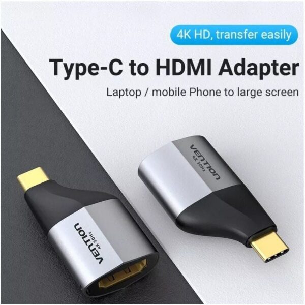 art_ven-adp20tcdh0_2 Adaptador USB-C a HDMI 4K Vention - Transmisión de Alta Velocidad