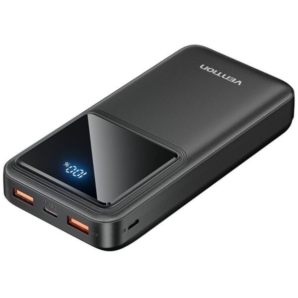 Powerbank 20000mAh Vention FHLB0 - 22.5W Carga Rápida, Negro