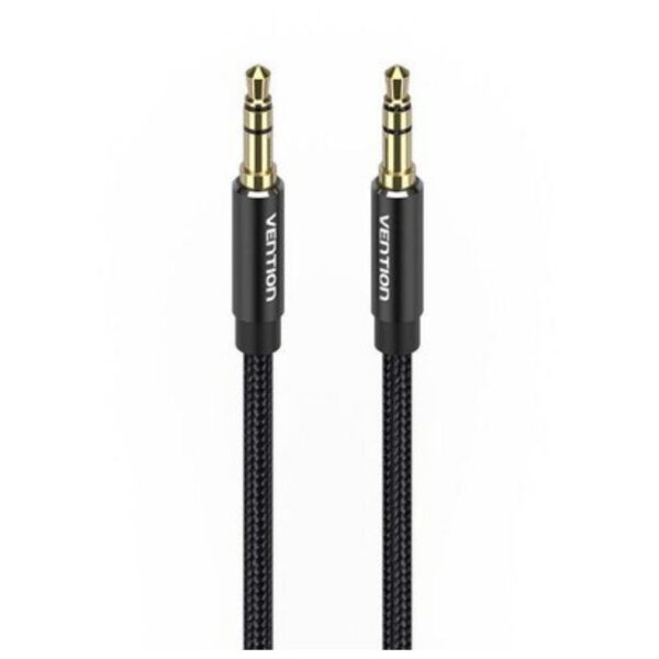 art_ven-cab20bawbj_2 Cable Estéreo Vention 5m Jack 3.5 Macho - Negro - Alta Calidad