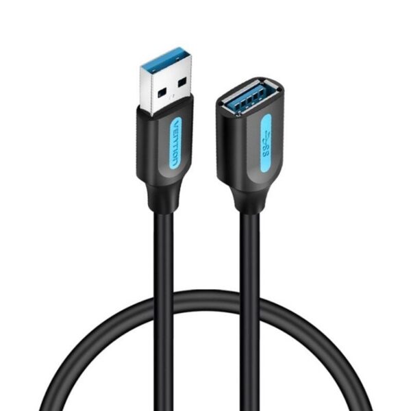 Cable Alargador USB 3.0 Vention 5m - Macho a Hembra - Negro