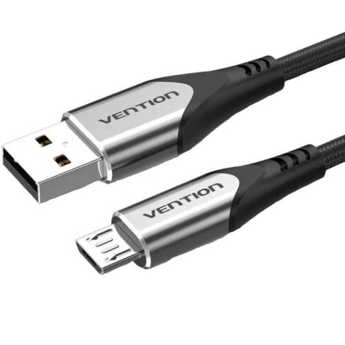 art_ven-cab20coahg_1-1 Cable USB 2.0 Vention COAHG - MicroUSB Macho, 1.5m, Gris - Carga Rápida 480Mbps