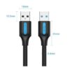 Cable USB 3.0 Vention CONBD - 50cm - 5Gbps - Negro