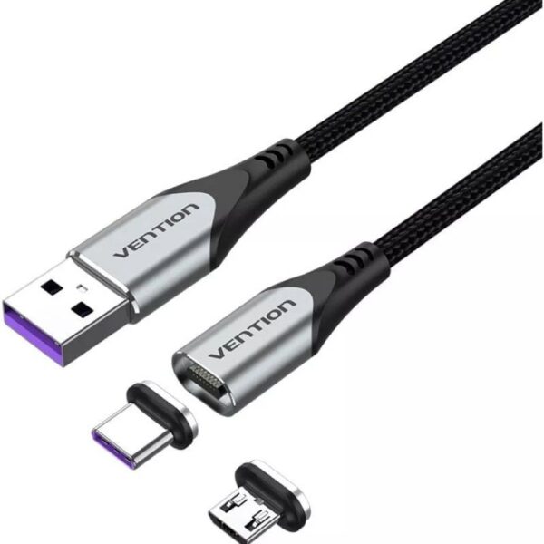 Cable USB 2.0 Vention CQNHD - 50cm Gris - Compatibilidad Universal