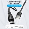 art_ven-cab20ctiwf_2 Cable USB 2.0 Vention CTIWF/ USB Macho - MicroUSB Macho/ Hasta 60W/ 480Mbps/ 1m/ Blanco