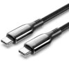 Cable USB-C a USB-C 100W 1.2m - Transferencia Rápida y Carga Potente