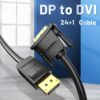 Cable Conversor DisplayPort a DVI Macho - 2m - Alta Resolución 1080p