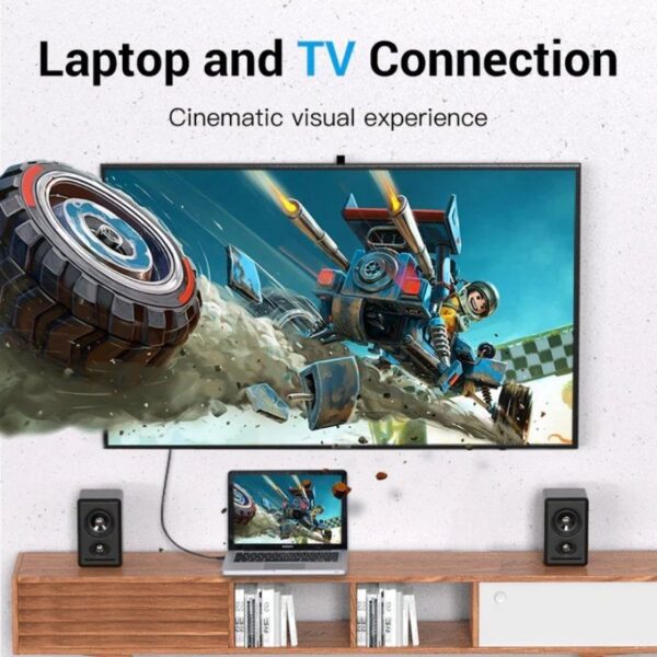 art_ven-cab20hahbh_2 Cable Conversor Vention HAHBH/ Mini Displayport Macho - HDMI Macho/ 2m/ Negro