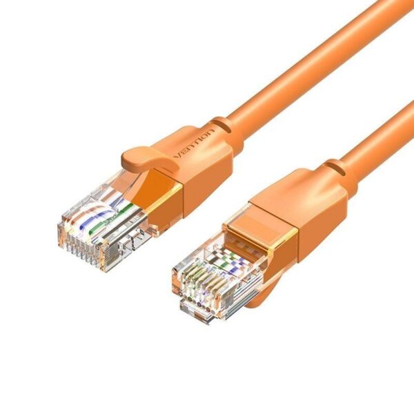 art_ven-cab20ibeof_1-1 Cable Ethernet Cat.6 RJ45 1m - 1000Mbps - Naranja - Alta Velocidad