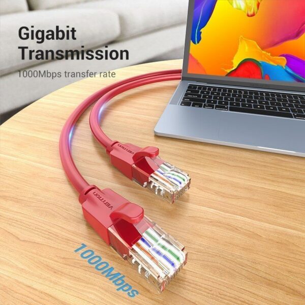 Cable de Red RJ45 Cat.6 UTP 1m - Velocidad Gigabit y Conexión Estable
