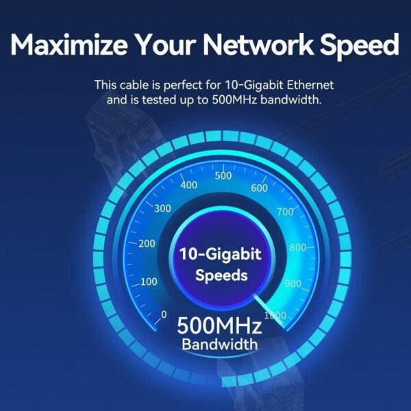 art_ven-cab20ibowf_2 Cable Ethernet Cat6A Vention 1m - Conectores Rotatorios 360° - Blanco