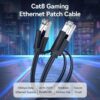 Cable Ethernet RJ45 SFTP Vention Cat.8 - 1m - Negro - 40Gbps