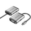 Dockstation Vention TFAHB - 4 Puertos (USB, HDMI, VGA, USB-C PD) - 15cm - Gris