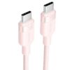 art_ven-cab20trdpf_2 Cable USB-C a USB-C 3A 60W - Rosa - 1m - Alta Velocidad 480Mbps