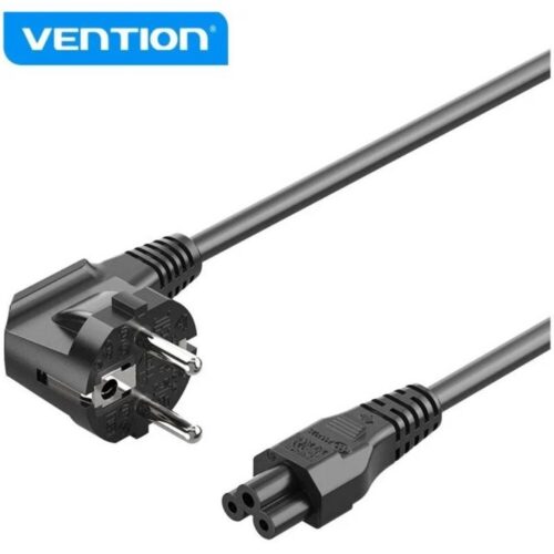 art_ven-cab20zckbac_1-1 Cable de Alimentación Vention ZCKBAC - 1.8m, C5 Hembra - CEE7 Macho, Negro