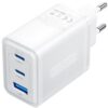 Cargador de Pared GaN Vention FERW0-EU - 65W, 2xUSB-C + 1xUSB