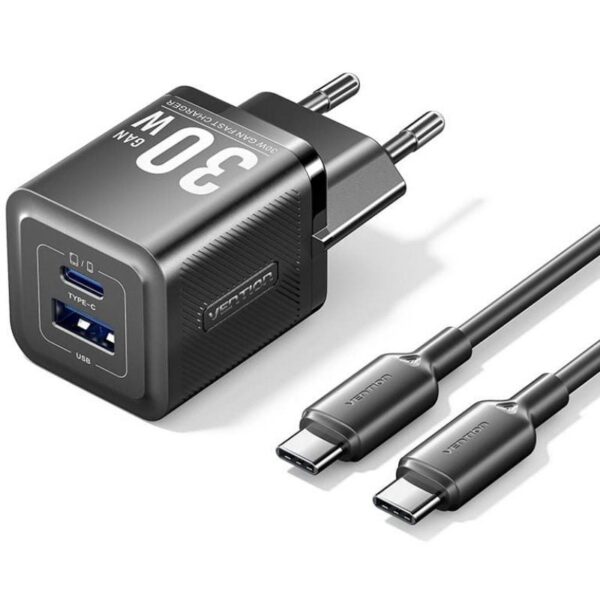 art_ven-carga20tz-feqb0-eu-01_1-1 Cargador de Pared GaN Vention 30W Dual Puerto con Cable USB-C