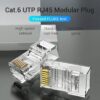 Conector RJ45 Cat.6 UTP - 100 Unidades - Alta Velocidad y Durabilidad