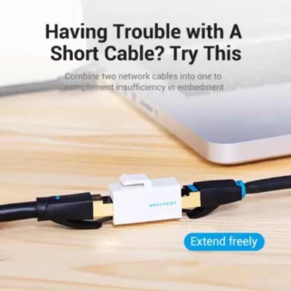 Conector RJ45 Vention IPGW0-5 Cat6 UTP - 5 Unidades (Blanco)