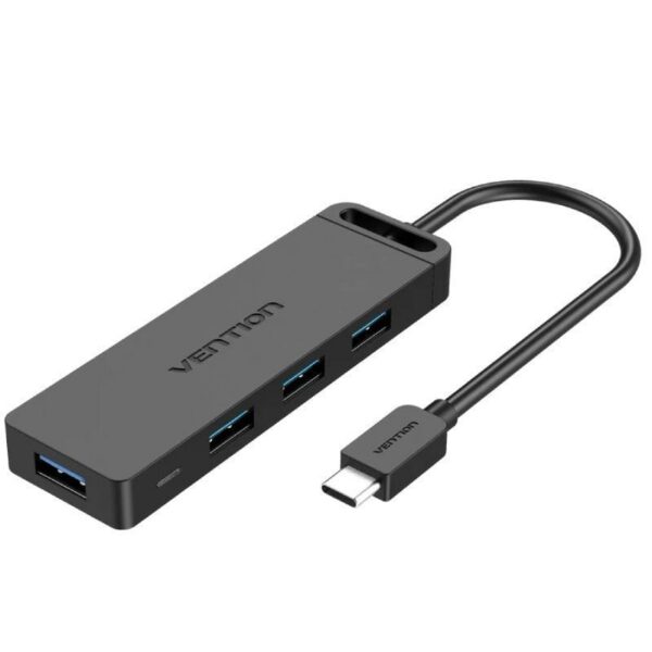 Concentrador USB-C 4 Puertos Vention TGKBD - 50cm, Alta Velocidad 5Gbps