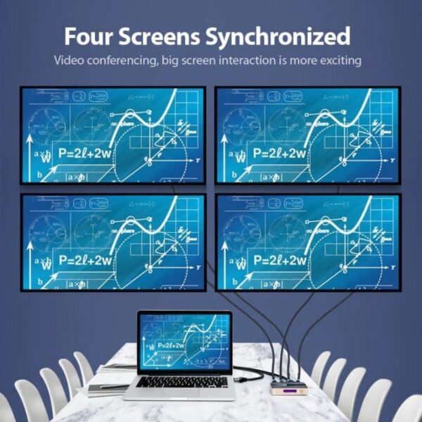 Duplicador HDMI 4K Vention ACCG0-EU - 4x HDMI Hembra a 1x HDMI Macho