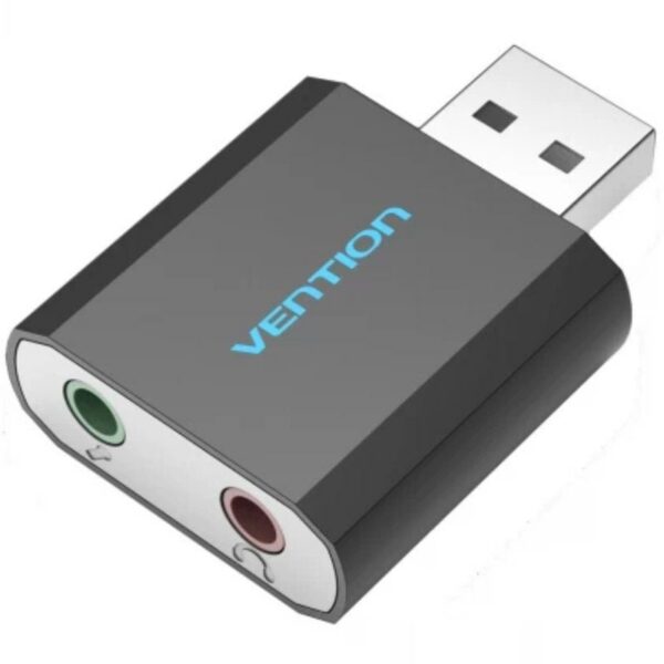 Tarjeta de Sonido Externa USB Vention VAB-S17-B - 2.1 Canales - Sonido HD