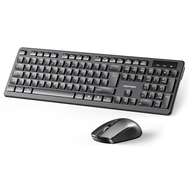 Teclado y Ratón Inalámbricos Vention Combo - Conectividad Bluetooth y USB