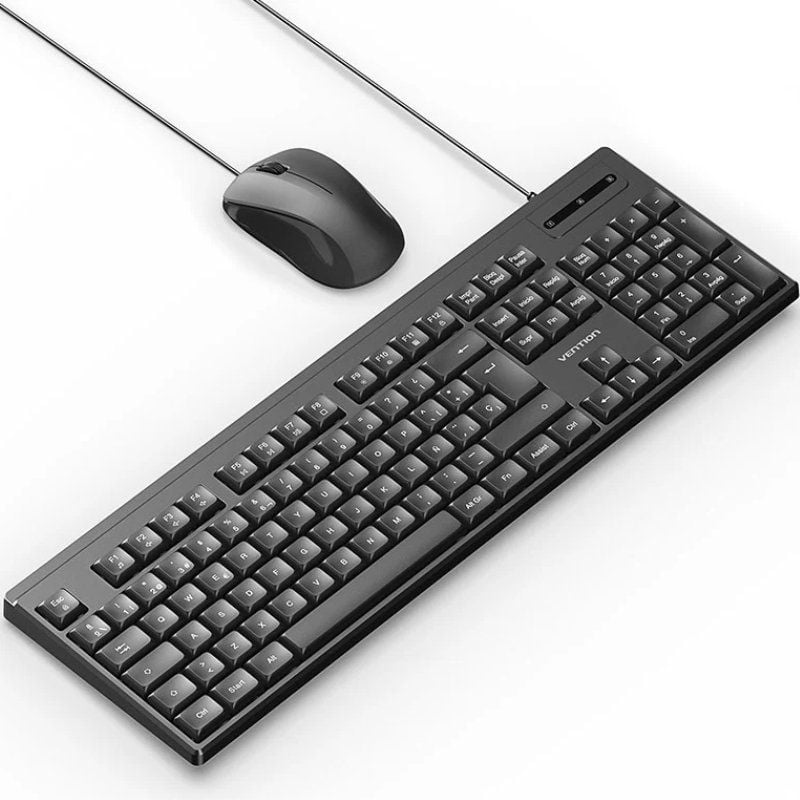 Teclado y Ratón Vention KTYBG-ES - Combo Cableado Negro