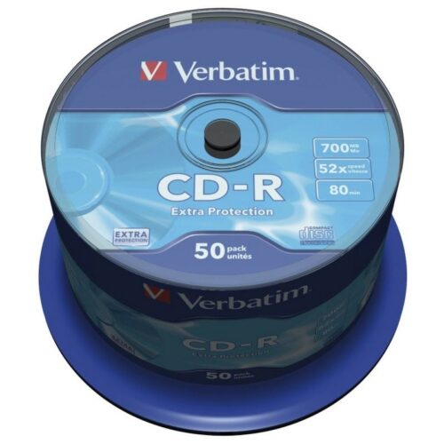 art_verb-cd20datalife20700mb2050u_1-1 CD-R Verbatim Datalife Plus 52X - 50 Unidades