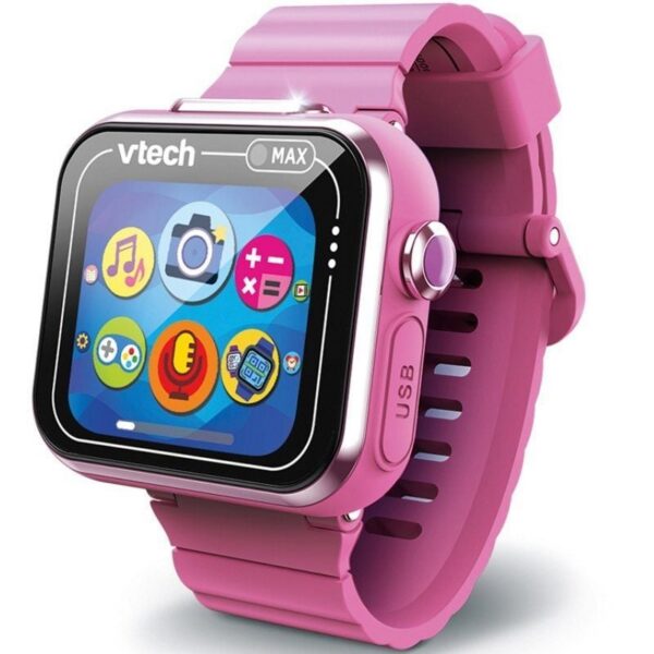 Smartwatch VTech Kidizoom Max Rosa - Reloj Inteligente para Niños con Cámara y Juegos