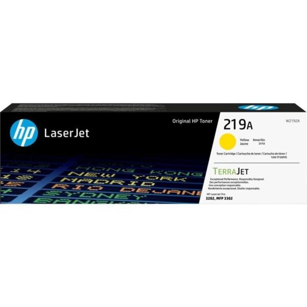 Tóner Original HP 219A Amarillo - 1200 Páginas - Compatible con HP LaserJet Pro