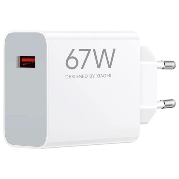 Cargador de Pared Xiaomi 67W HyperCharge Combo (Type-A)/ 1xUSB + Cable USB Tipo-C/ 67W