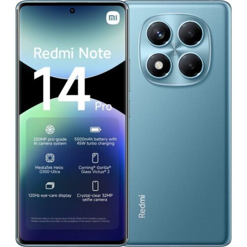 Xiaomi Redmi Note 14 Pro 8GB/256GB - Pantalla AMOLED 6.67'' 120Hz - Azul