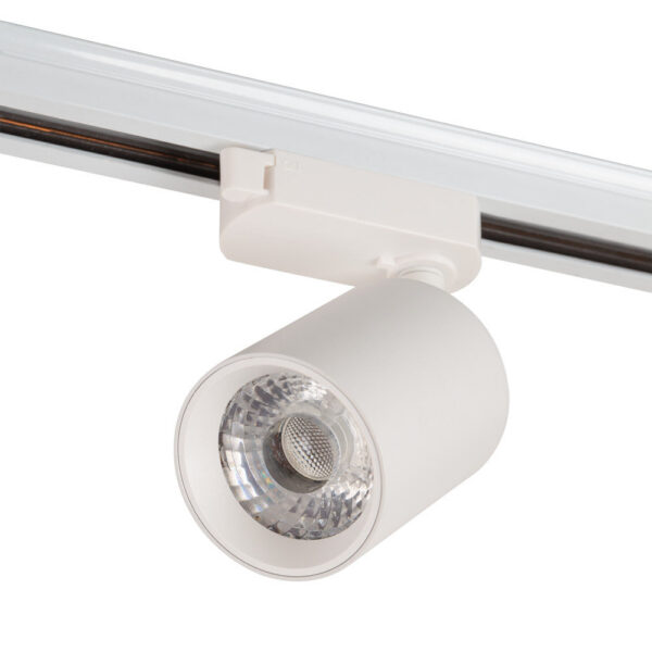 Foco de Carril Monofásico 10W COB Regulable Flicker Free Blanco 4000ºK [1916-TL-10W-M-W]