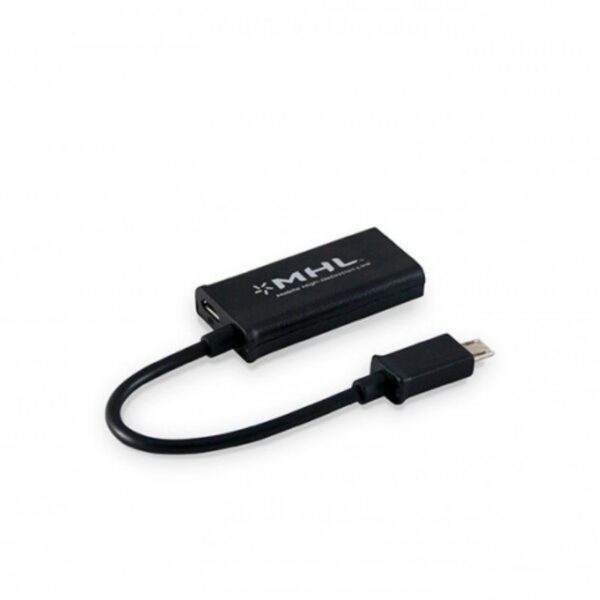 art_3go-cab20cmhl1120bk_2 Cable MHL 11 Pines 3GO - Conector HDMI a MicroUSB Macho (Negro)