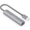 Hub USB Aisens ASUC-4P036-GR/ 2xUSB Tipo-C/ 1xUSB/ 1xRJ45/ Gris