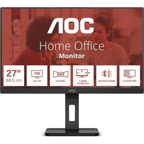 Monitor AOC 27E3QAF 27" Full HD IPS 75Hz - Ergonomía y Calidad Visual
