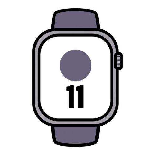 art_apl-watch20mev94qlbardera_1 Apple Watch Series 11/ GPS/ 46mm/ Plata/ Correa Deportiva Niebla Lila (S/M)