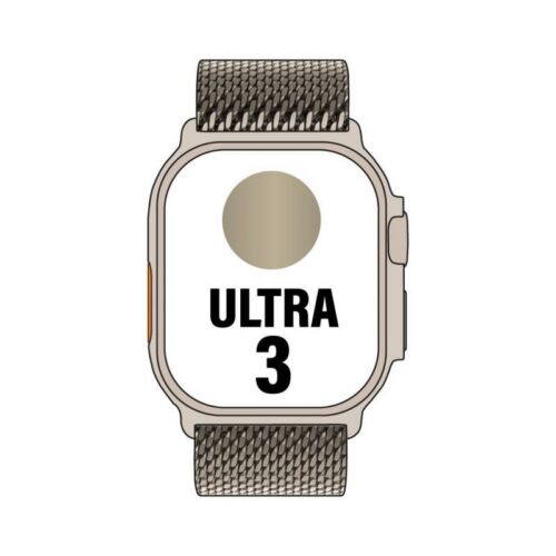 art_apl-watch20ultra20mewy4qlbardera_1 Apple Watch Ultra 3/ GPS/ Cellular/ 49mm/ Caja de Titanio Natural/ Correa Milanese M