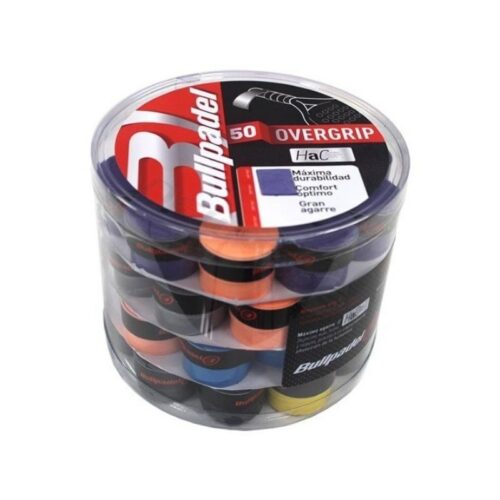 Bullpadel Overgrip Cubo Multicolor - 50 Unidades para Mejor Agarre