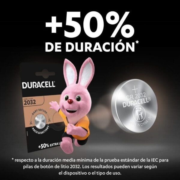 Pack de 5 Pilas de Botón Duracell DL2032B5/ 3V