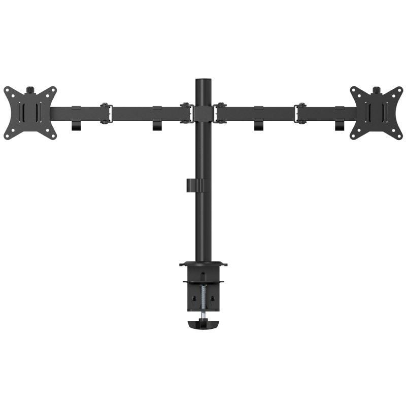 Soporte de Mesa para 2 Monitores Fonestar SMM-112BA - Ajuste Ergonómico y Estable