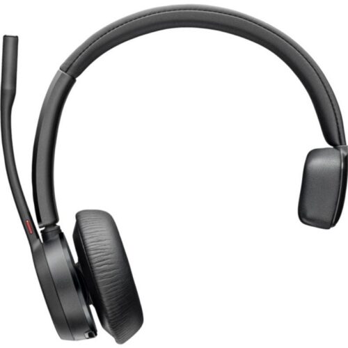 Auricular Inalámbrico Poly Voyager 4310 + Adaptador BT700 + Base de Carga/ con Micrófono/ Bluetooth/ Negro