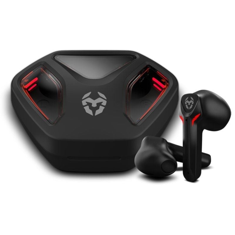 Auriculares Bluetooth Krom Kall Gaming - 4h Autonomía, Micrófono Inalámbrico, Estuche de Carga