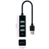 Hub USB 2.0 de 4 Puertos - Expansión Plug & Play para PC y Mac